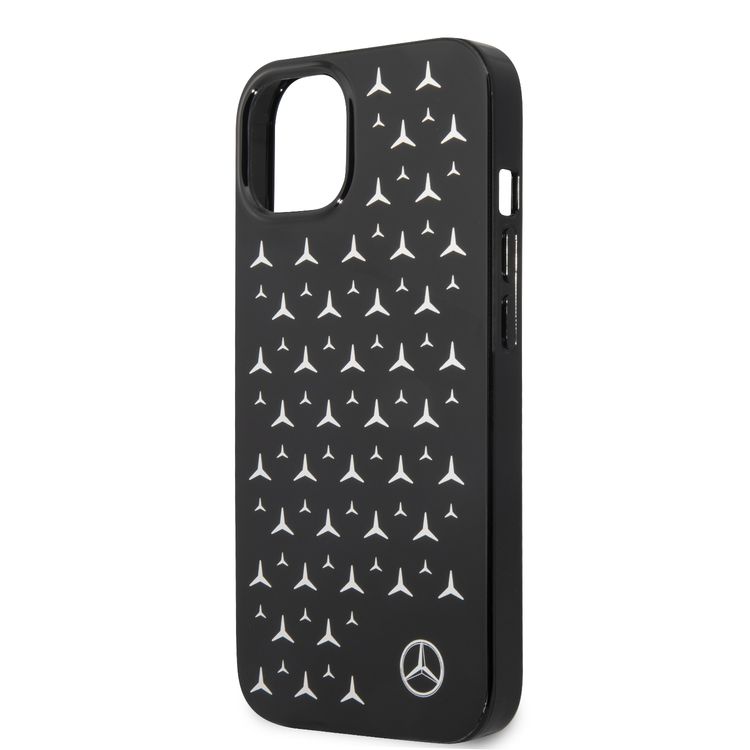 CG MOBILE Mercedes Benz PC/TPU Case with Electroplated Stars Pattern Compatible for iPhone 13 (6.1") Anti-Scratch, Easy Access to All Ports, Drop Protection