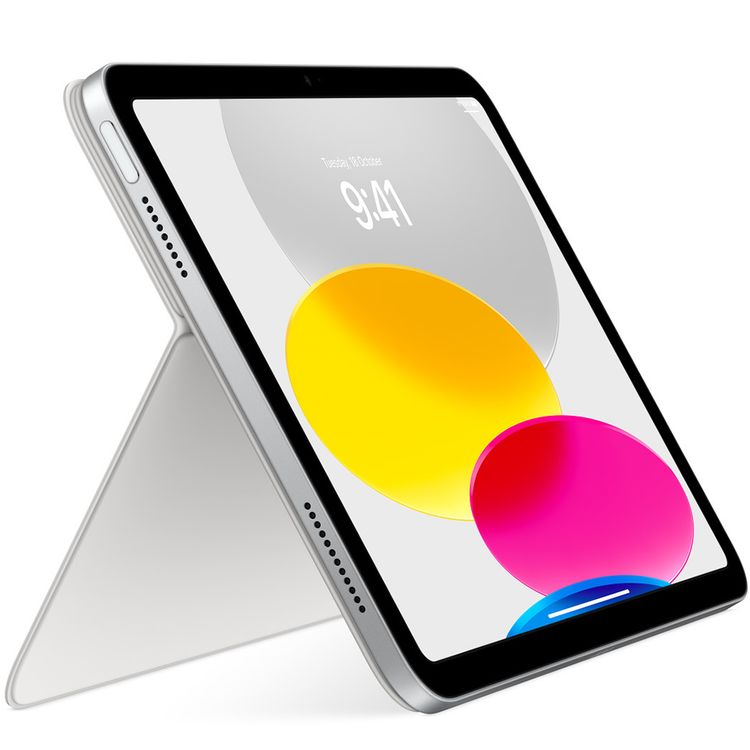 Apple Magic Keyboard Folio for iPad (10th Generation) with English Language, Front & Back Protection, 14-Key Function Row, Portable & Thin Design, Multi-Touch Gestures, Scissor Mechanism, Adjustable to Multiple Viewing Angles - White