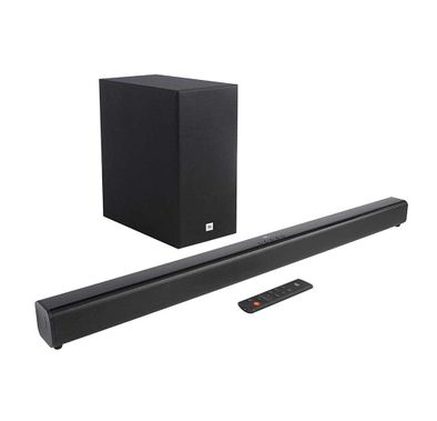 JBL Cinema SB160 2.1 Channel Soundbar with Wireless Subwoofer, 220W Power Output, Built-in Dolby Digital, Wireless Bluetooth Streaming, One Cable Connection with HDMI ARC Black