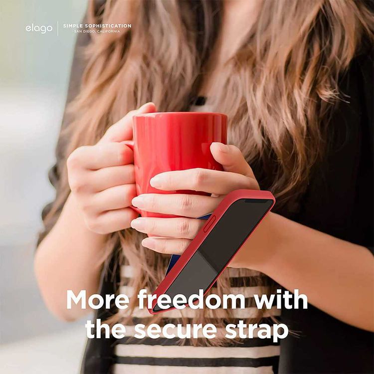 Elago Phone Strap for Smartphones, Stays Securely Attached, Double Sided Design for Variation, More Freedom to do more w/ Secure Strap - Lavender Strap &amp; Chocolate Ice Cream