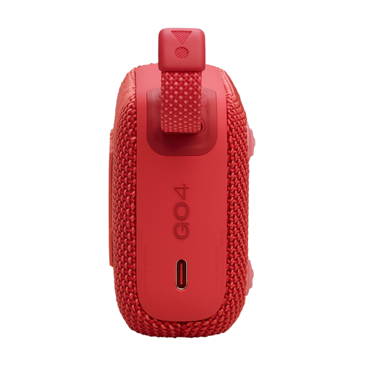 JBL Go4 Portable Wireless Speaker, 7 Hours Music Play Time, Water Proof & Dust Proof, Bluetooth Version 5.3, Rechargeable Battery, Vibrant Color Options, JBL Pro Sound - Red
