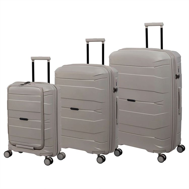 it luggage Momentous Large 30" Luggage, 8 Wheel Spinner, Telescopic Extendable Handle, Combination Lock, Polypropylene Material - Pumice Stone