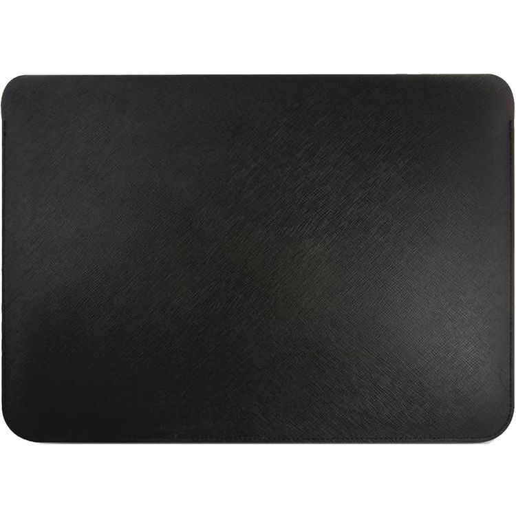 Guess PU Saffiano Script Computer Sleeve 13" with High-Quality Synthetic Leather Material, Water Resistant, Magnetic Closure - Black