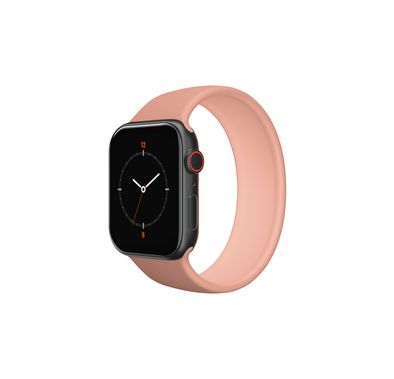 iGuard by Porodo Silicone Sport Loop Watch Band, Fit & Comfortable Replacement Wrist Band Compatible for Apple Watch 40mm / 38mm - Pink