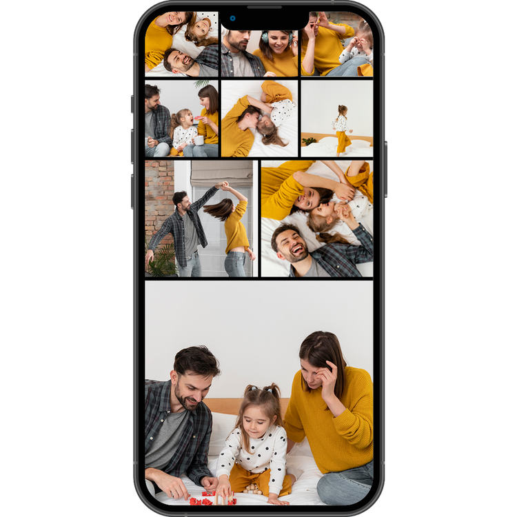 Porodo Pixelle 10.1-inch Smart Frame with Mirror Glass Technology, IPS Touchscreen, 800×1280 pixels Resolution, 1GB RAM, 16GB Internal Storage, Supports up to 128GB MicroSD External Storage, Instant Wireless Sharing - Black