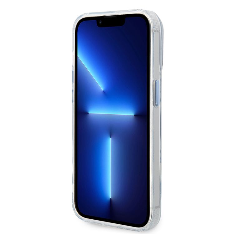 Guess Magsafe Compatibility Transparent Outline iPhone 14 Pro Compatibility - Blue
