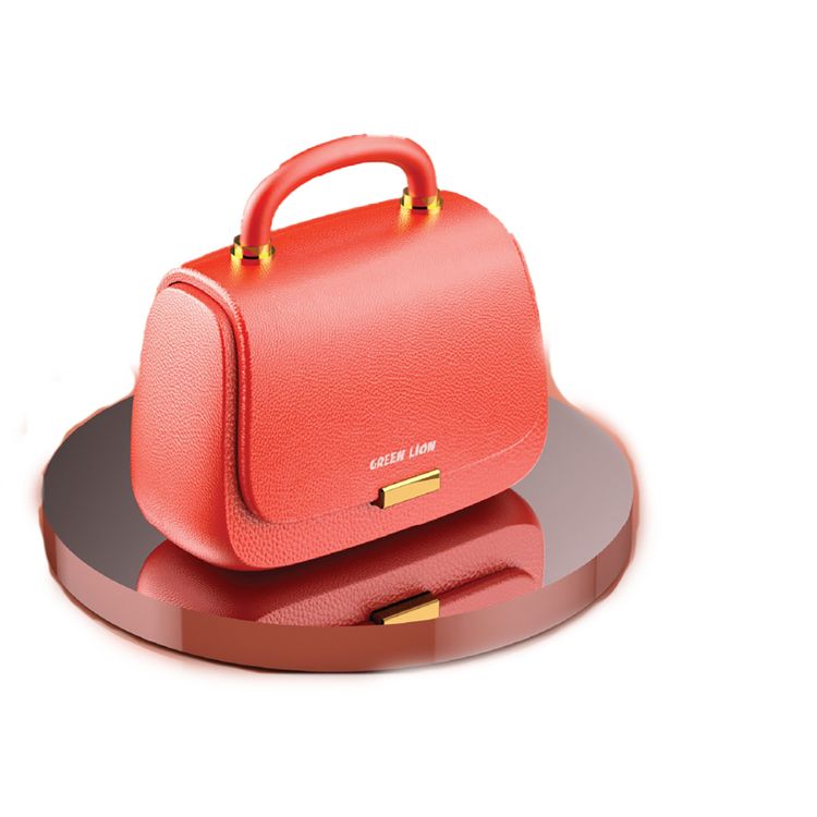 Green Lion Queen's Mini Bag Style True Wireless Earbuds, JL6983 Chipset, Bluetooth Version 5.3, Up to 15 m Bluetooth Range, 5 Hours Playtime, Up to 16 Hours with Charging Case, 300 mAh Charging Case Battery, IPX4 Water Resistance Level - Orange