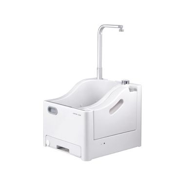  Green Lion Portable Wudu Machine with Pressure Foot Pedal, 2.5 L Clean Water Capacity, 2x1800 mAh Batteries, Lightweight Design, No Installation Required, Safe to Use - White