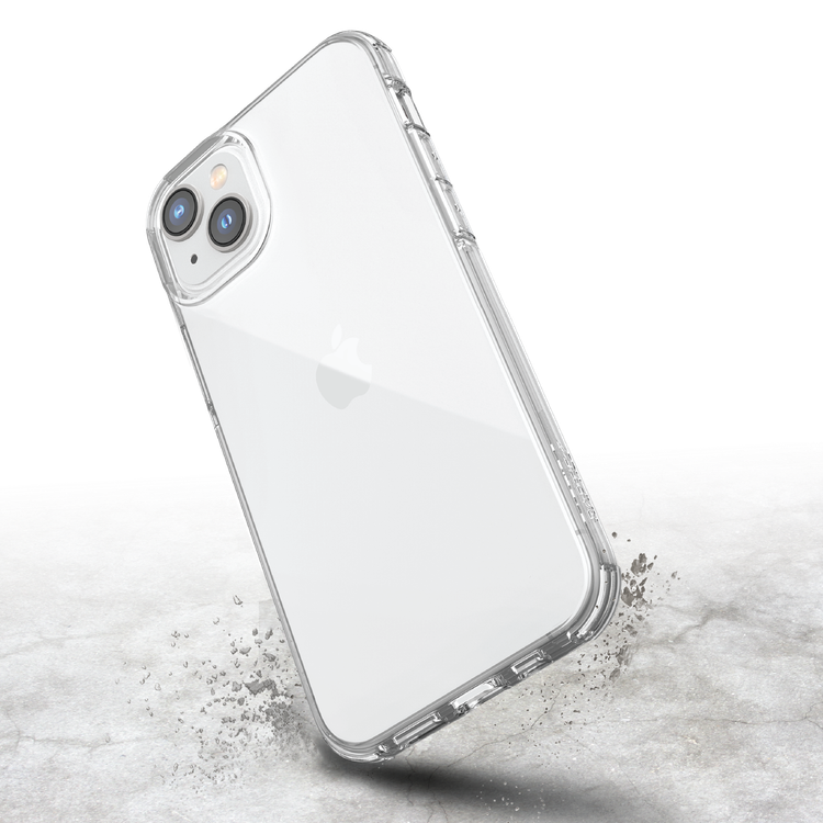 X-Doria Raptic clear, Shock Absorbing Protection, Compatible with iPhone 14 Plus - Clear