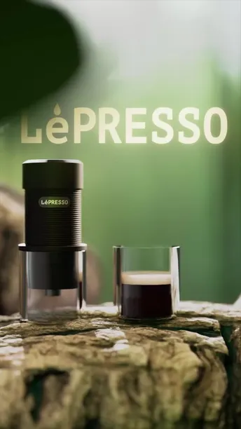 LePresso Professional Hand-Press Espresso Maker in UAE | 9 Bar Pressure - Black | (LPRJPCMBK)