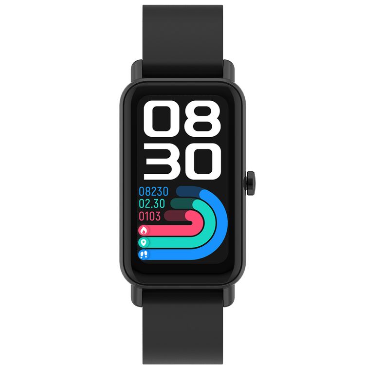 Green Lion Fit Track Smart Watch with 1.47" TFT Full Touch, 320x172 Resolution, 192KB/256KB/64MB RAM/ROM/SPI Flash, 160mAh Battery, Up to 12 Days Standby Time - Black