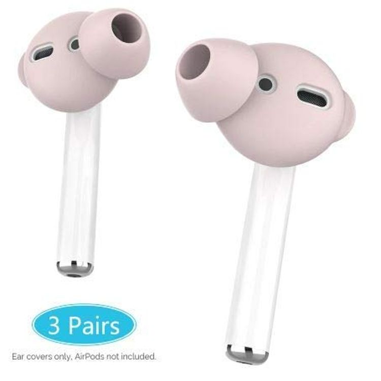 AhaStyle Silicone Cover for Airpods ( 3 Small Pairs ) - Pink