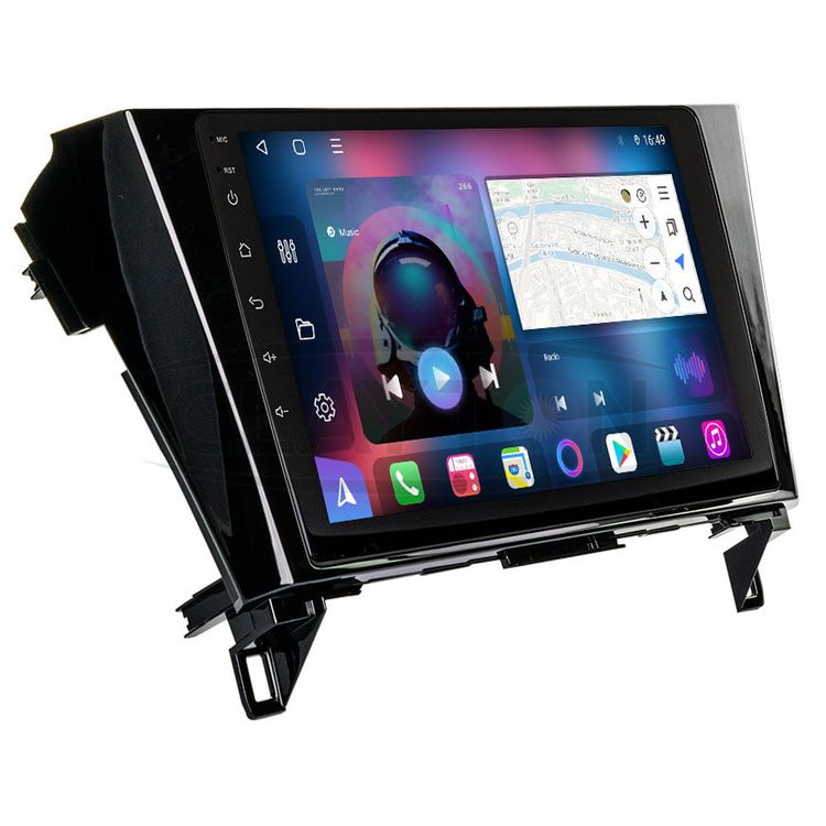 Clayton Android Multimedia System, Nissan X-Trail 2012-2017, 6 GB, 128 GB - Black