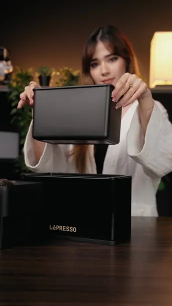 LePresso Automatic Portafilter Cleaner in UAE | 340RPM Motor Speed, 20W Rated Power - Black | (LPCFFM0042)