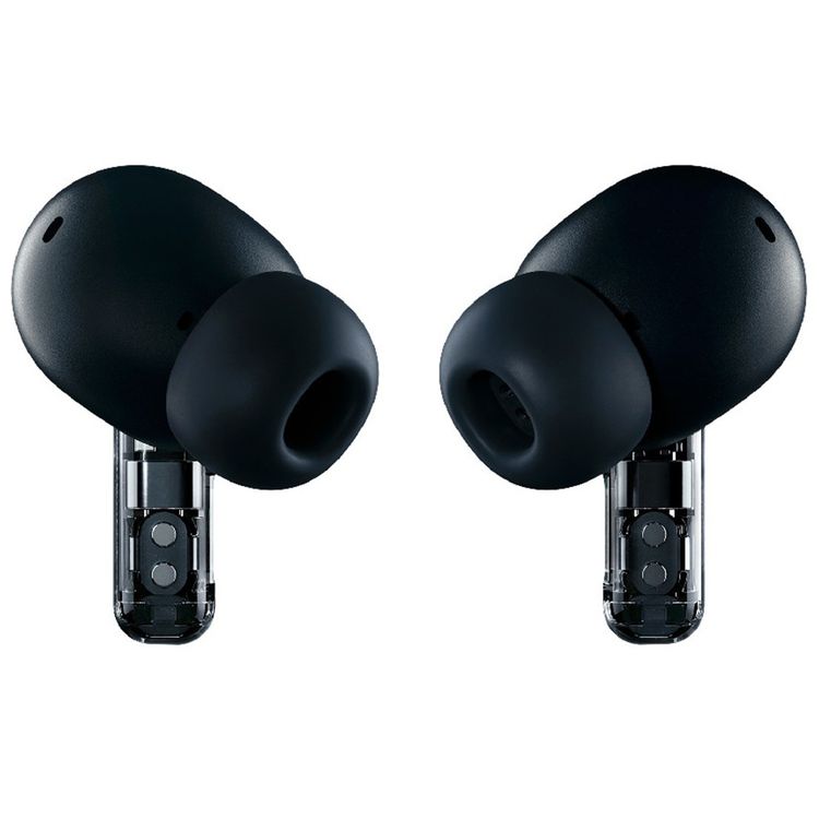 Nothing Ear True Wireless Earbuds, Active Noise Cancellation, Dual Connection, Up to 10 Hours Battery Life, Pinch Controls - Black