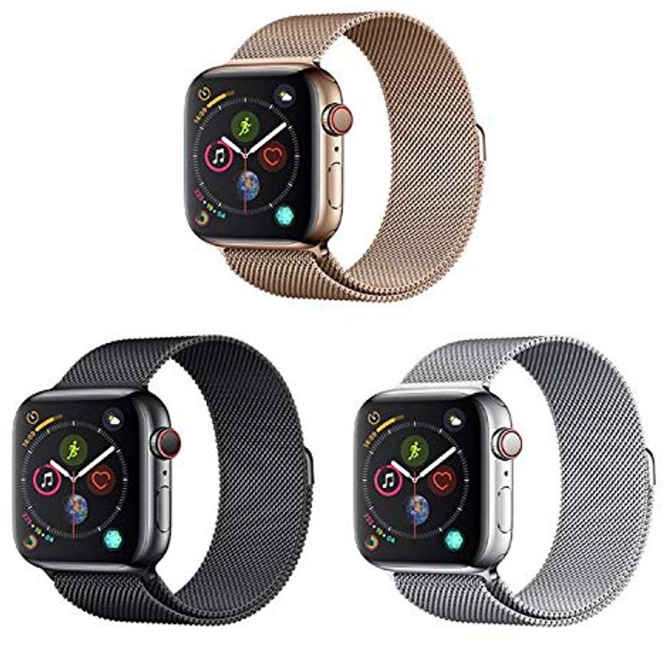 Devia Elegant Series Milanese Loop Replacement Wrist Band Strap, Stainless Steel Strap Compatible for Apple Watch 42/44mm - Silver