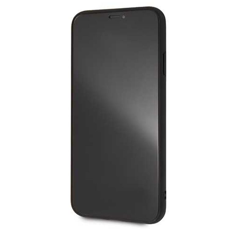 CG MOBILE Mercedes-Benz New Organic I Genuine Leather Hard Phone Case for iPhone Xs Max Officially Licensed - Black