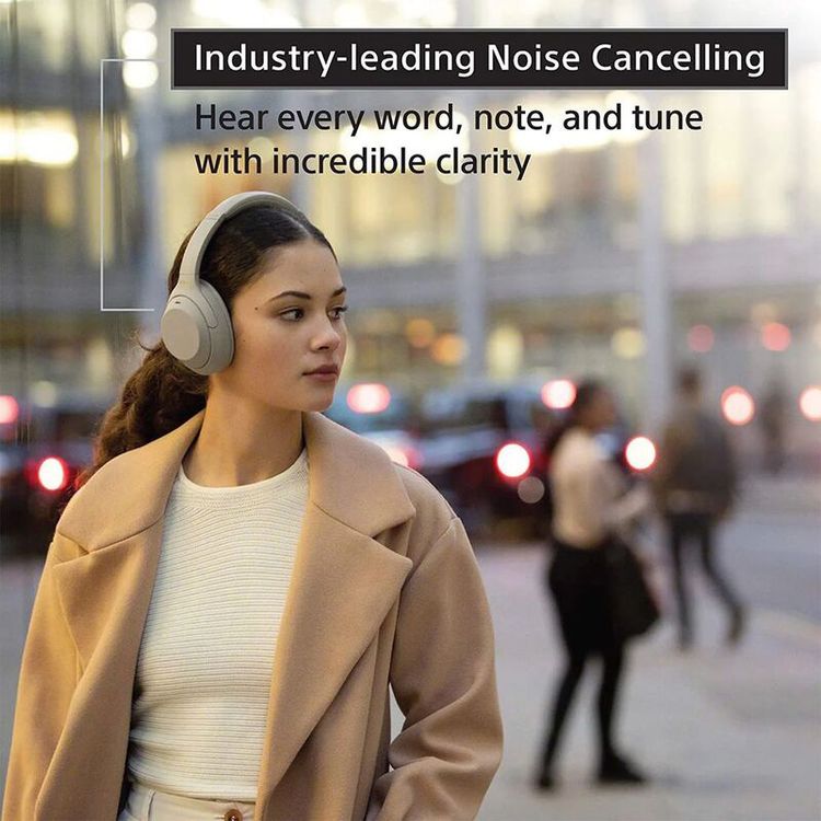 Sony WH-CH720N Noise Cancelling Headphones with Voice Assistant, Crystal Clear Sound, Easy Operation, Ambient Noise Suppression, 35 Hours Battery Life - Blue