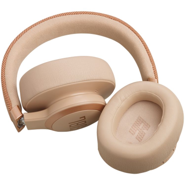 JBL Live 770NC Wireless Over-Ear Noise Cancelling Headphones, 65h Battery Life, 3h Charging Time, Bluetooth 5.3, Comfort-Fit Fabric Headband, True ANC, Personi-Fi 2.0 - Sandal