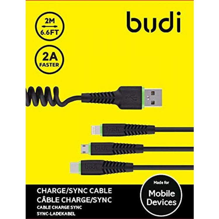 بودي 3 في 1 كابل 2 أمبير - أسود