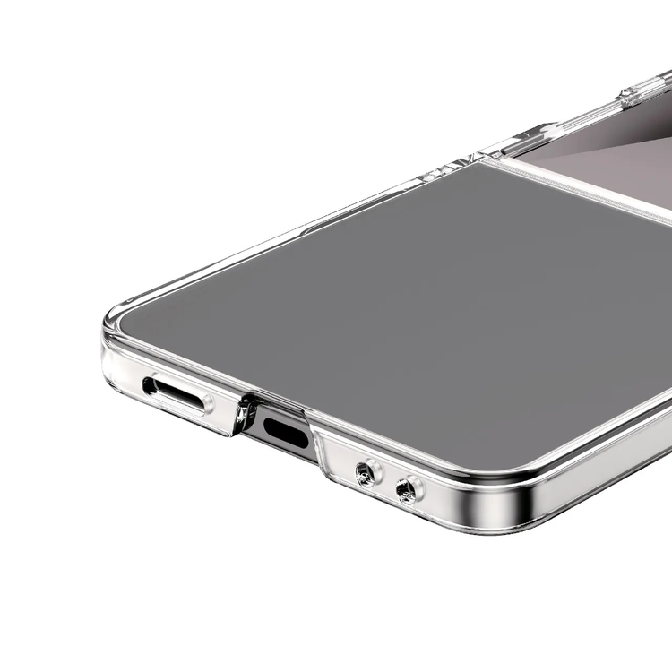 Green Lion Delgado PC Case for Z Flip 7 with Eco-Friendly Material, Anti Fingerprint, Daily Protection, HD Clarity - Clear