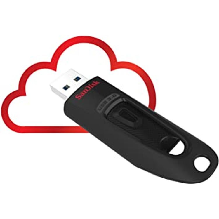 SanDisk SDCZ48-064G-GC46 64GB Ultra USB 3.0 Flash Drive and Cloud - Black