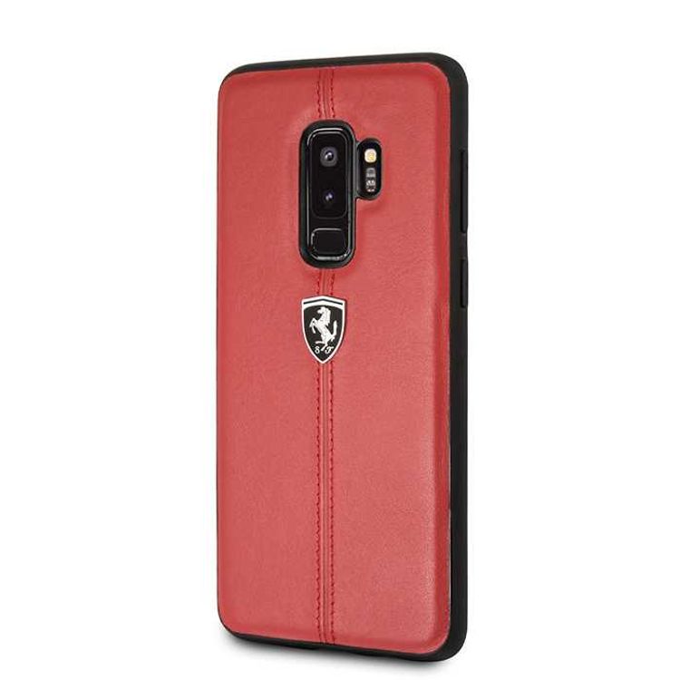 CG Mobile Ferrari Heritage Hard Phone Case Compatible for Samsung Galaxy S9 Plus Protective Mobile Case Officially Licensed - Red