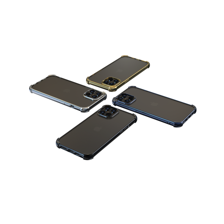 Devia Glitter Shockproof Soft Case Compatible for iPhone 12 Mini (5.4") Scratch Resistant - 1.2m Drop Protection - Anti-yellowish Case - 360° Full Protection Back Cover - Black