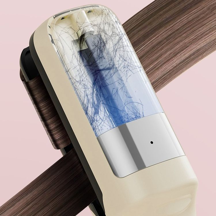 Porodo 2-in-1 Split End Trimmer & Hair Straightener with Cordless Functionality, 500mAh Battery, USB-C Charging Port, Visible Hair Cutting, Blue Light Hair Repair, 18W Rated Power - White