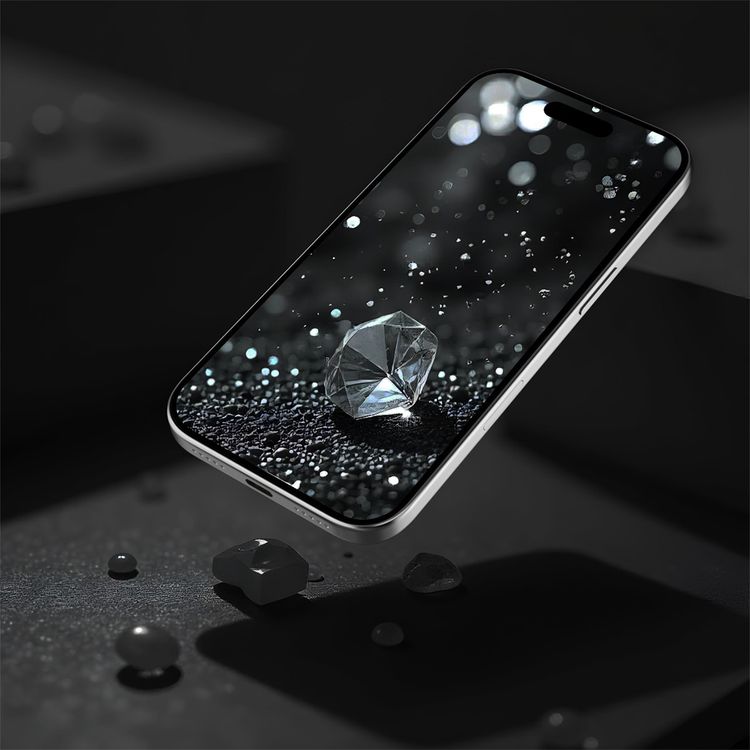 Levelo Curve Fit 3D DLC Clear Screen Protector for iPhone 17 Air, High-Performance Optical Adhesive, Impact-Resistant Silicone Layer, Edge-to-Edge Fit, Smooth Touch Experience, Anti-Fingerprint, Oleophobic Coating - Clear
