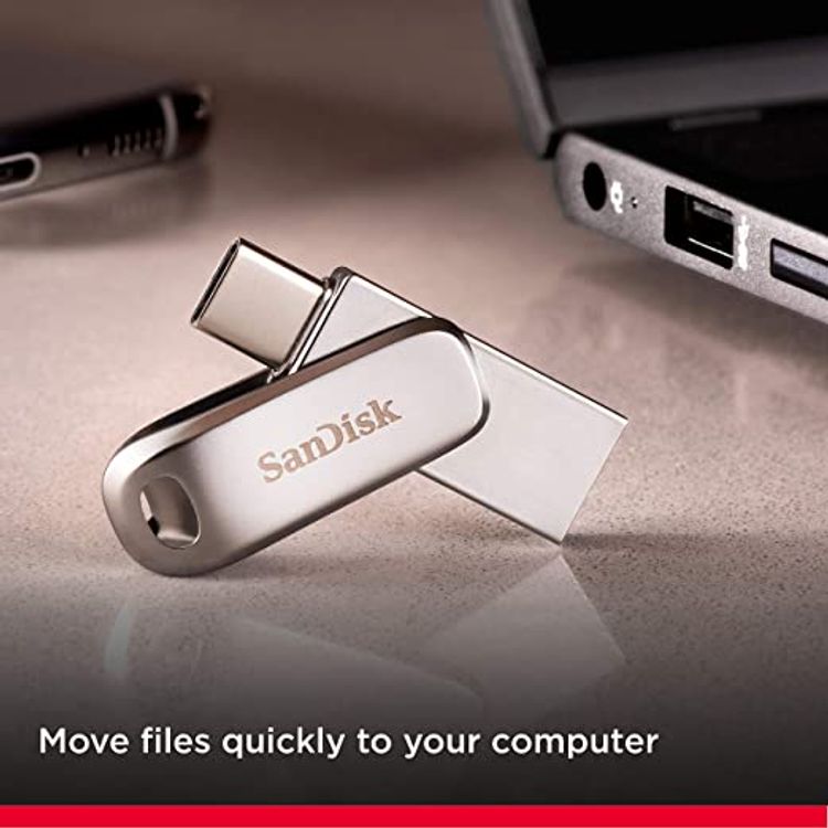 SanDisk Ultra 1TB Dual Drive Luxe Type-C 150MB/s USB 3.1 Gen 1, Silver, SDDDC4-1T00-G46, SanDisk Ultra Dual Drive Luxe