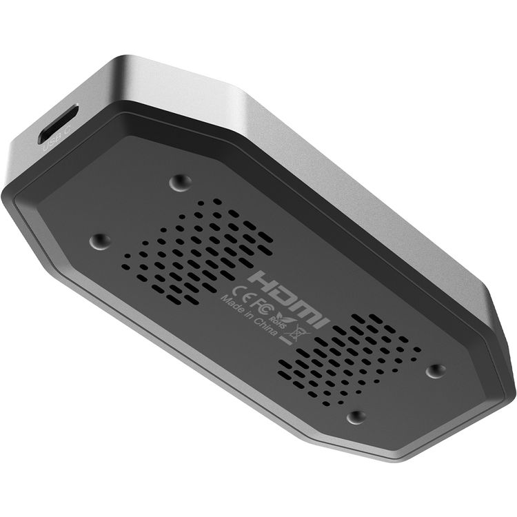 Powerology Audio & Video 4K Capture Card Multi Device Broadcasting, Zero Delay Capture, Mac Compatible - Black