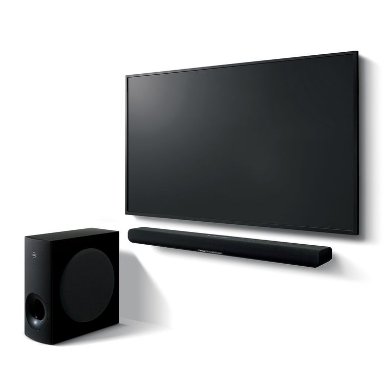Yamaha SR-B40A Soundbar with Dolby Atmos, 4 Sound Modes, Clear Voice Technology, Bass Extension, Wireless Subwoofer, Remote Controller, HDMI eARC & Bluetooth & Optical Connectivity - Black