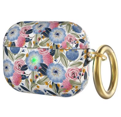 AhaStyle Premium TPU Rugged Hard Shell Design Case with Anti-Lost Ring Compatible for AirPods Pro, Scratch Resistant, Shock Absorption, Drop Protection, & Dustproof Protective Hard Shell Cover Suitable with Wireless Charging -