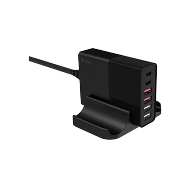 Devia Extreme Speed Series Multi-port Desktop Charger 75W - Black