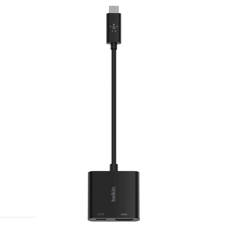 Belkin USB-C to HDMI+ Charge Adapter - Black
