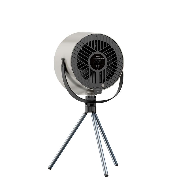 Porodo Lifestyle Portable Mini Smoke Exhaust with Filter, Washable Filters, Powerful Suction, Polymer Filter,  Adjustable Fan Speed - Gray 