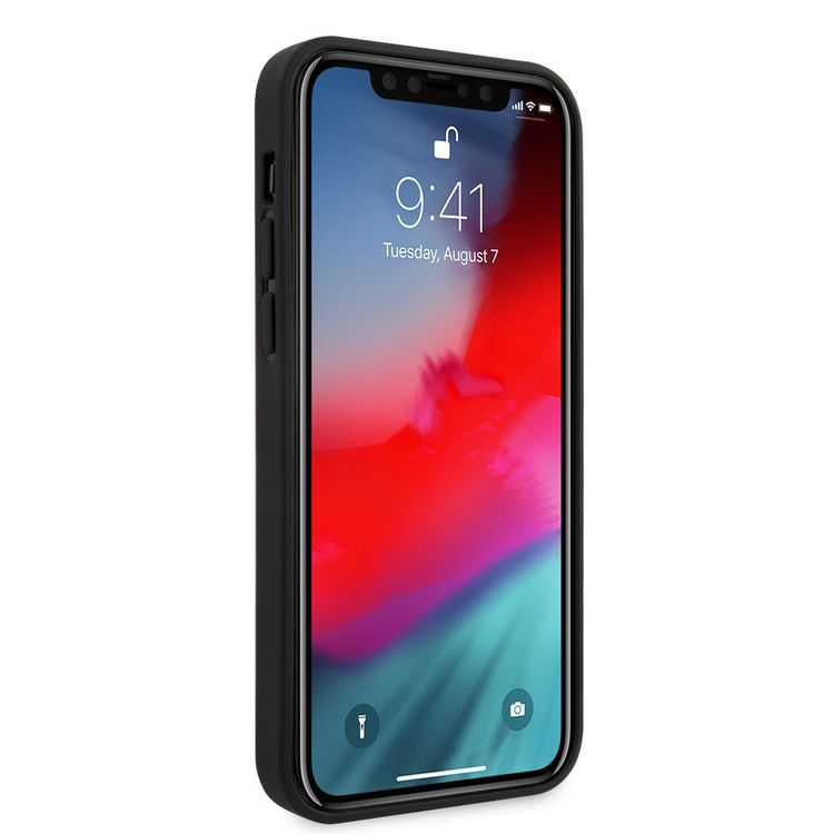 CG MOBILE Mercedes-Benz Leather Dynamic Hard Case Compatible for iPhone 12 Pro Max (6.7") Shock Resistant, Scratches Resistant, Easy Access to All Ports Protective Back Cover