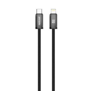Porodo Woven 30W Type-C To Lightning Cable Cable 1.2M  - ...