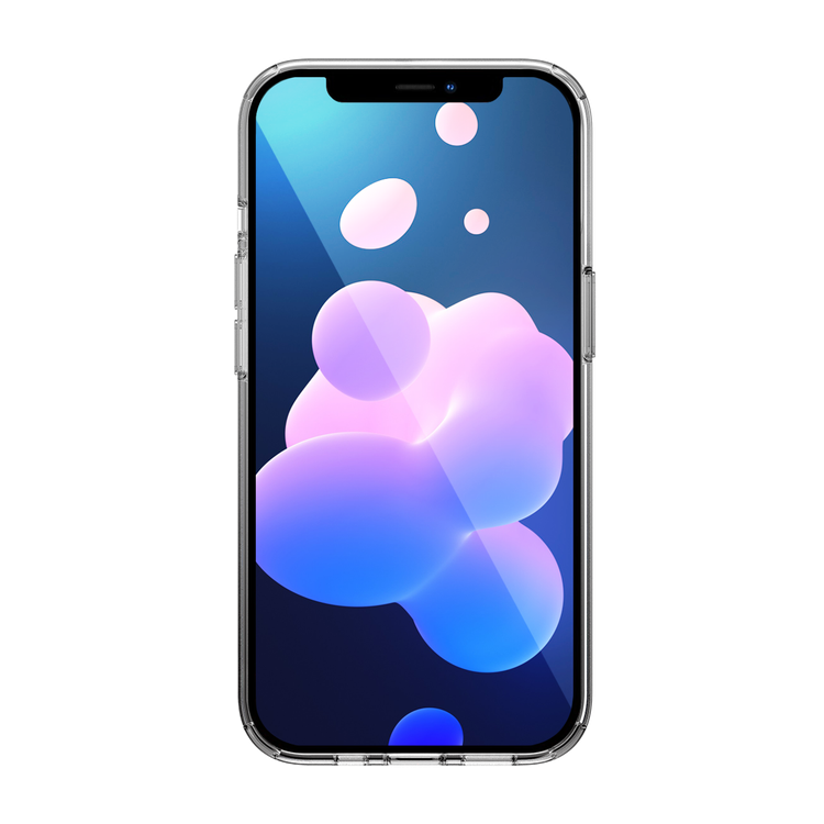 Viva Madrid Ombre Hybrid Anti-Shock TPU/PC Air Pockets Case with Embedded Silver Glitters  Compatible for iPhone 13 Pro (6.1") Scratch Resistant, 360º Full Protection