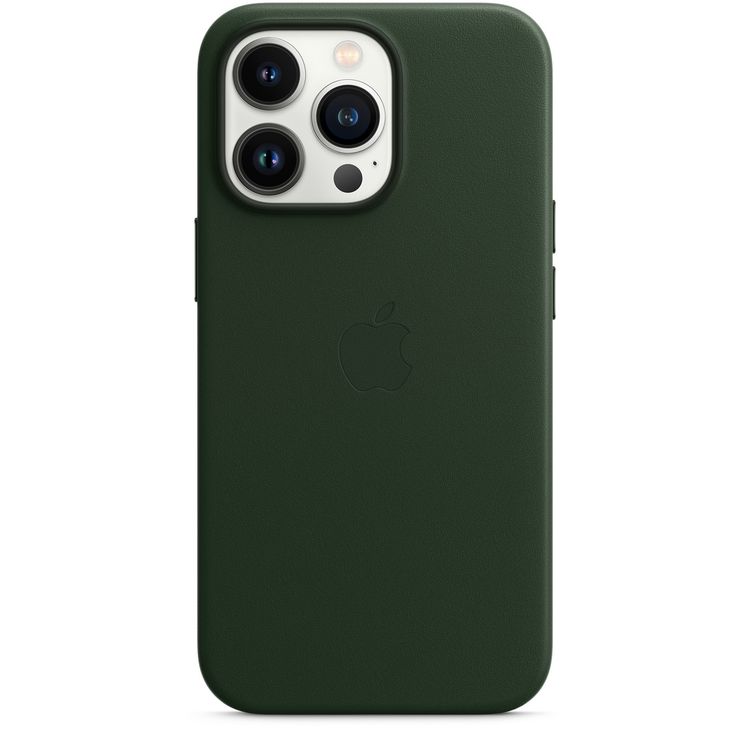 Apple Leather Case with MagSafe Compatible for iPhone 13 Pro (6.1") - Sequoia Green