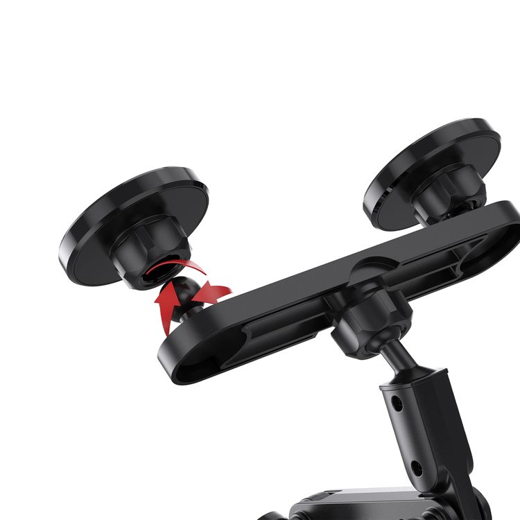 Green Lion Duo Magflex Cup Holder Mount with 20 × N52 Strong Magnets, 360° Free Rotation, 5-Point Adjustable, Easy Installation, Universal Car Fit, Extendable Arm, 2.6" - 3.9" Cup Holder - Black