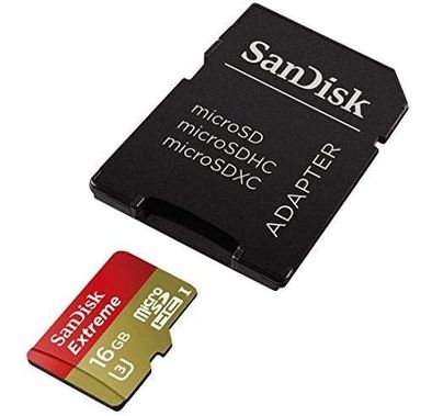 Sandisk 16 GB Memory Card For Mobile Phones - Micro SD Cards - SDSDQXN-016G-G46A - Black