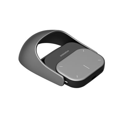 Porodo Vireo Smart Wireless Mouse for Desktop & Presentation, Spotlight Indicator Light, Adjustable DPI, 450mAh Battery Capacity, 2.5 Hours Charging Time, 20 Days Working Time, Bluetooth Version 5.0, Windows & MacOS Compatibility - Gray