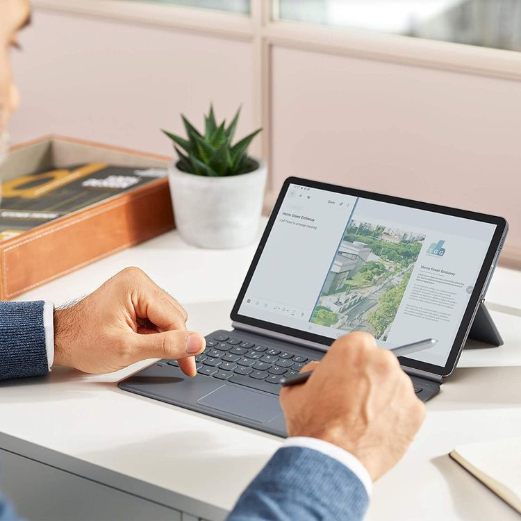 Samsung Galaxy Tab S6 with S Pen SM-T860 10.5" inch Display 6GB RAM / 128GB ROM, 7040 mAh Long-Lasting Battery, 15W Fast Charging, 8MP Front & 13MP Rear Camera, Tablet with Fingerprint Sensor  (Wi-Fi ) - Gray