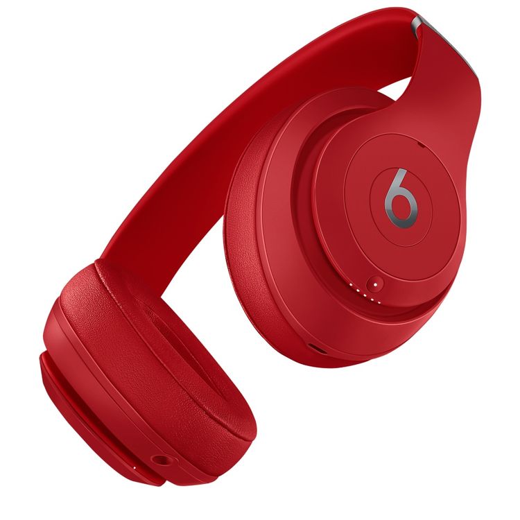 Beats Studio 3 Wireless Headphones with Custom Tuned Drivers, On-ear Control Buttons, Adjustable Headband for Extended Comfort, Sky-line Collection, Apple W1 Chip, Multi-device Pairing, Pure ANC, Up to 40 Hours Battery Life - Red