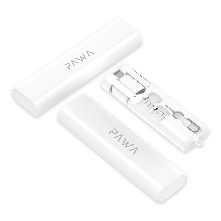 صندوق تخزين متعدد الوظائف باوا - أبيض