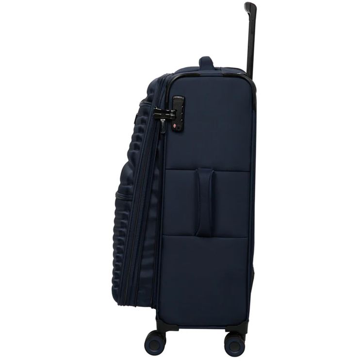 it luggage Precursor Unisex Lightweight Soft Case Trolley, Expandable Polyester Luggage with 8 Spinner Wheels, Telescopic Handle & TSA Lock - Medium / Dress Blue