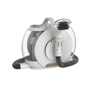 Green Lion Snail Carpet Cleaner, Main Cleaning Brush, Self-Cleaning Brush, Eco & Heat Cleaning Mode - White