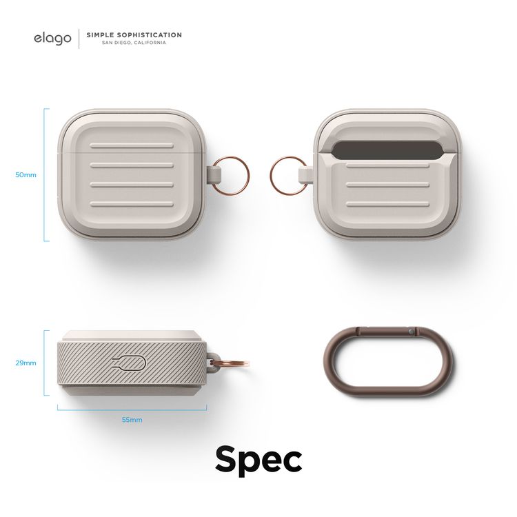 Elago Armor Case for Airpods 3 - Stone